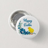 Happy Oaster mit einem Baby Chick Button (Vorne & Hinten)