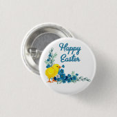 Happy Oaster mit einem Baby Chick Button (Vorne & Hinten)
