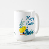 Happy Oaster mit einem Baby Chick Kaffeetasse (VorderseiteRechts)