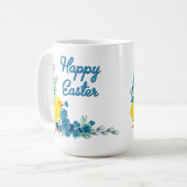 Happy Oaster mit einem Baby Chick Kaffeetasse (Vorderseite Links)