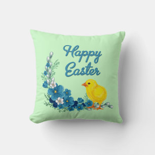 Happy Oaster mit einem Baby Chick Kissen