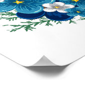 Happy Oaster mit einem Baby Chick Poster (Ecke)