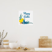Happy Oaster mit einem Baby Chick Poster (Küche)