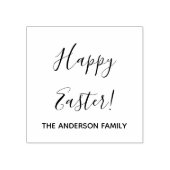 Happy Oaster mit Namen Gummistempel (Prägung)