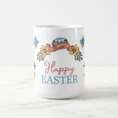 Happy Oaster mit Personalisiertem Namen Kaffeetasse (Mittel)