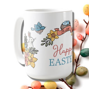 Happy Oaster mit Personalisiertem Namen Kaffeetasse