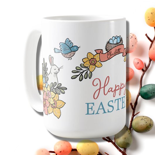 Happy Oaster mit Personalisiertem Namen Kaffeetasse