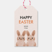 Happy Oaster mit zwei bezaubernden Babys Geschenkanhänger (Vorderseite)