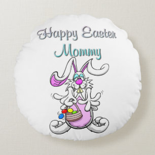 Happy Oaster Mommy Round Throw Kissen