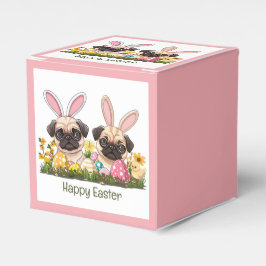 Happy Oaster Mops Hunde Bunny Ears Geschenkschachtel