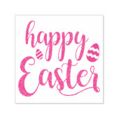 Happy Oaster Multi-farbige Ostereier Typografie Permastempel (Design)