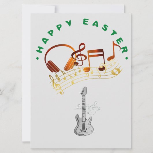 Happy Oaster Musical Greetings Feiertagskarte (Vorderseite)