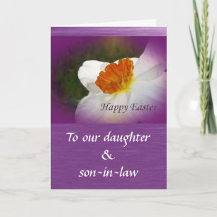 Happy Oaster Narcissus Daughter, Schwiegersohn Feiertagskarte