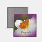 Happy Oaster Narcissus - Springtime Beauty Magnet (Vorderseite/Rückseite)