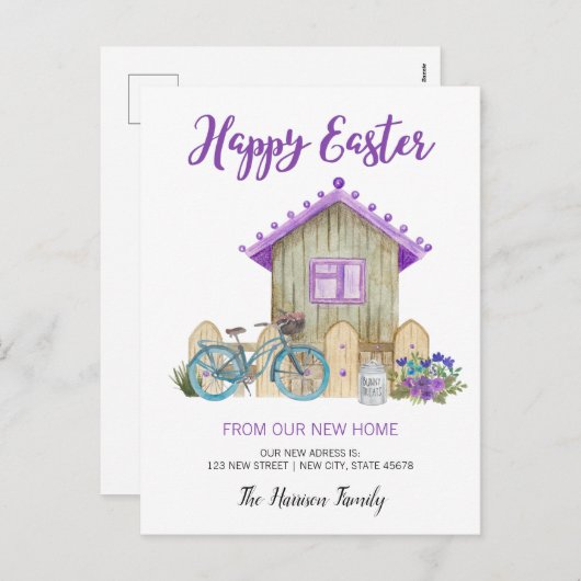 Happy Oaster New Zuhause Ankündigung (Vorne/Hinten)