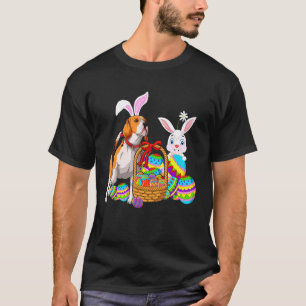 Happy Oaster Niedlich Bunny Beagle Dog Bunny Baske T-Shirt