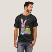 Happy Oaster Niedlich Bunny Cat Eggs Basket Männer T-Shirt (Vorne ganz)