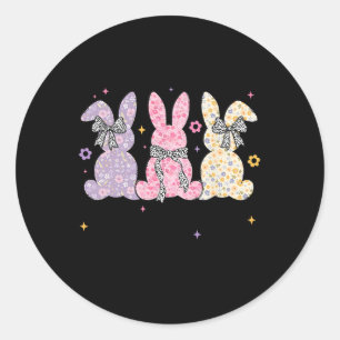 Happy Oaster Niedlich Bunny Coquette Bow Frauen Ki Runder Aufkleber