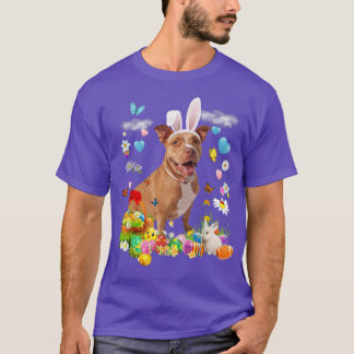 Happy Oaster Niedlich Bunny Dog Pitbull Eggs Baske T-Shirt
