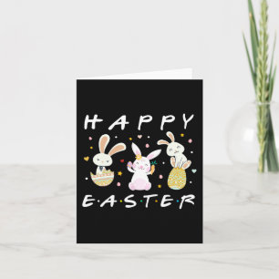 Happy Oaster Niedlich Bunny Family Matching Oster  Karte