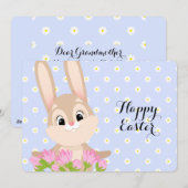 Happy Oaster Niedlich Bunny Feiertagskarte (Vorne/Hinten)