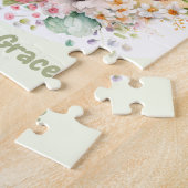 Happy Oaster Niedlich Bunny personalisiert Jigsaw Puzzle (Seite)