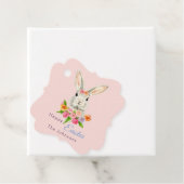 Happy Oaster niedlich Bunny Pink Geschenkanhänger (Beispiel)