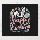 Happy Oaster Niedlich Bunny Rabbit Eggs Bierflaschenetikett (Einzelnes Label)