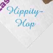 Happy Oaster Niedlich Bunny Rabbit Gruß Seidenpapier (Detail)