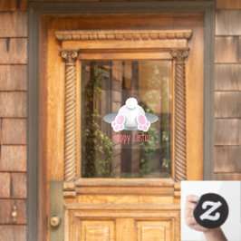 Happy Oaster Niedlich Bunny Schwanz Fensteraufkleber