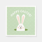 Happy Oaster Niedlich Bunny Serviette (Vorderseite)