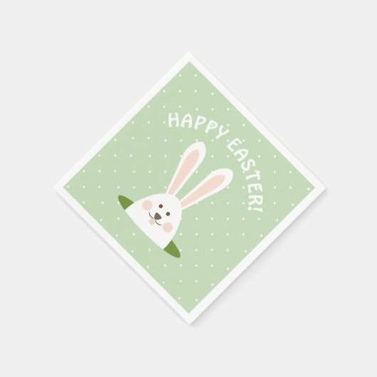 Happy Oaster Niedlich Bunny Serviette (Ecke)
