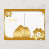 Happy Oaster Niedlich Card Postkarte (Rückseite)