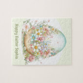 Happy Oaster Niedlich Egg personalisiert Jigsaw Pu Puzzle (Horizontal)