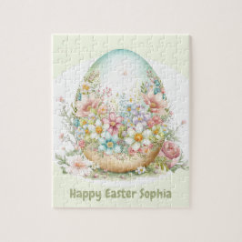 Happy Oaster Niedlich Egg personalisiert Jigsaw Pu Puzzle