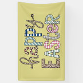 Happy Oaster Niedlich Floral Bunny Spring Leopard Banner (Vertikal)