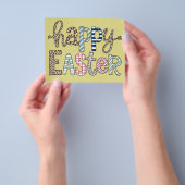 Happy Oaster Niedlich Floral Bunny Spring Leopard Flyer (Gruppe)