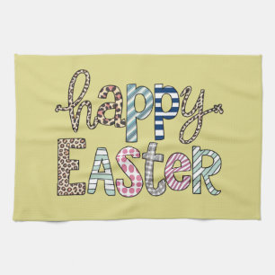 Happy Oaster Niedlich Floral Bunny Spring Leopard Geschirrtuch