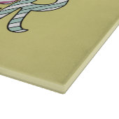 Happy Oaster Niedlich Floral Bunny Spring Leopard Schneidebrett (Ecke)