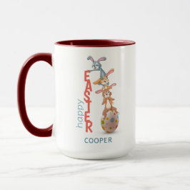 Happy Oaster Niedlich Funny Modern Bunny Rabbit Eg Tasse