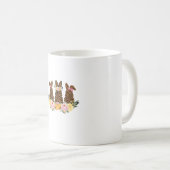 Happy Oaster Niedlich Leopard Bunny Blume Rabbit E Kaffeetasse (VorderseiteRechts)