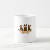 Happy Oaster Niedlich Leopard Bunny Blume Rabbit E Kaffeetasse (Mittel)