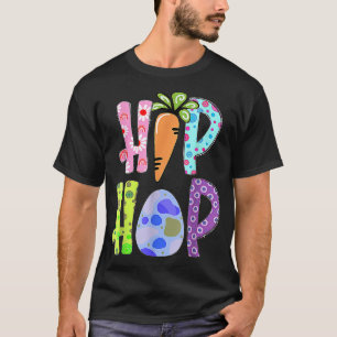 Happy Oaster Niedlich Leopard Bunny Hip Hop Oster T-Shirt