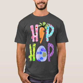 Happy Oaster Niedlich Leopard Bunny Hip Hop Oster T-Shirt