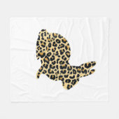 Happy Oaster Niedlich Leopard Bunny Rabbit _1 Fleecedecke (Vorderseite (Horizontal))