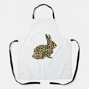 Happy Oaster Niedlich Leopard Bunny Rabbit _1 Schürze