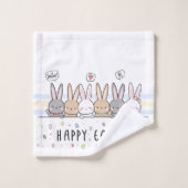 Happy Oaster Niedlich Oaster Bunnies Badhandtuch Set (Waschlappen)