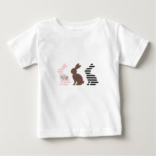 Happy Oaster Niedlich Osterleopard Bunny Rabbit Baby T-shirt