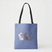 Happy Oaster Niedlich Osterleopard Bunny Rabbit Tasche (Vorderseite)