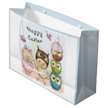 Happy Oaster Niedlich Owl Chicks Blau | Urlaub